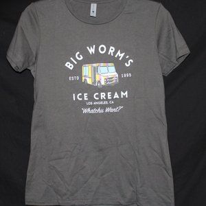 Big Worm's Ice Cream T-Shirt - Medium (but sold as a small because its smaller)